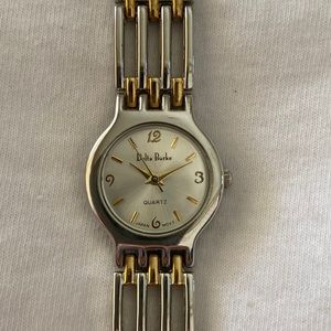 Delta Burke Women's Two-Tone Open Link Watch Vintage